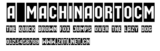 a_MachinaOrtoCm.ttf字體轉換器圖片