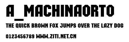 a_MachinaOrto.ttf字體轉換器圖片
