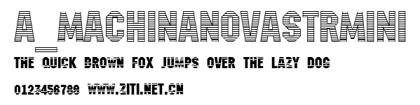 a_MachinaNovaStrMini.ttf字體轉換器圖片