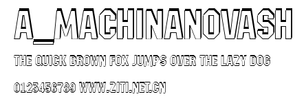 a_MachinaNovaSh.ttf字體轉換器圖片