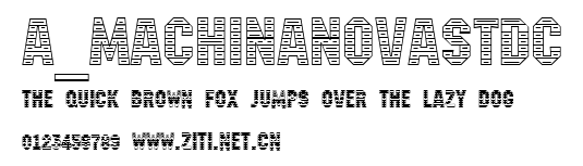 a_MachinaNovaStDc.ttf字體轉換器圖片