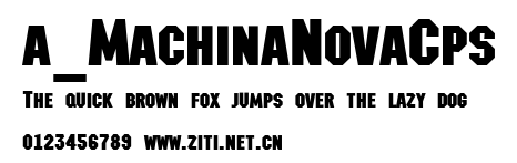 a_MachinaNovaCps.ttf字體轉換器圖片
