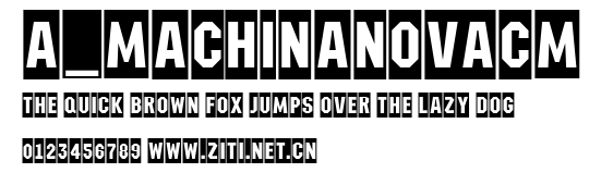 a_MachinaNovaCm.ttf字體轉換器圖片