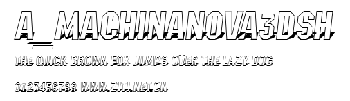 a_MachinaNova3DSh.ttf字體轉換器圖片