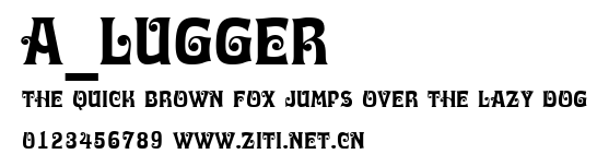 a_Lugger.ttf字體轉換器圖片