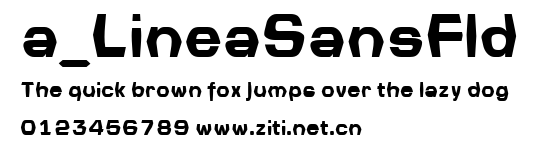a_LineaSansFld.ttf字體轉換器圖片