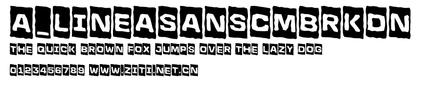 a_LineaSansCmBrkDn.ttf字體轉換器圖片