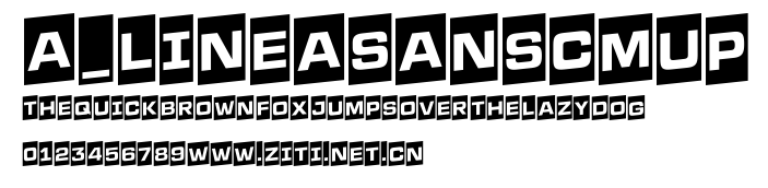a_LineaSansCmUp.ttf字體轉換器圖片