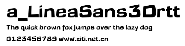 a_LineaSans3Drtt.ttf字體轉換器圖片