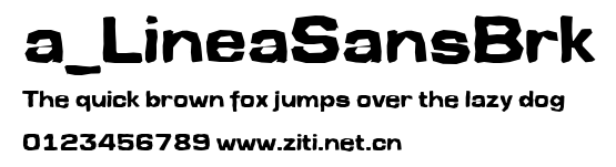 a_LineaSansBrk.ttf字體轉換器圖片