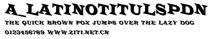 a_LatinoTitulSpDn.ttf字體轉換器圖片