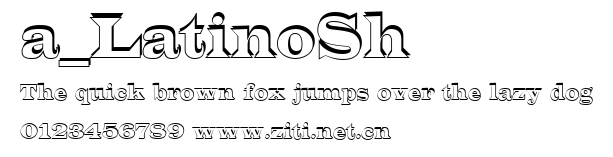 a_LatinoSh.ttf字體轉換器圖片