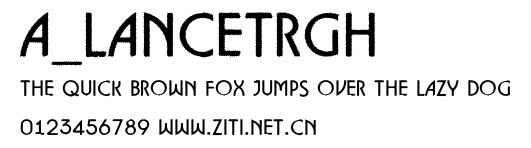 a_LancetRgh.ttf字體轉換器圖片