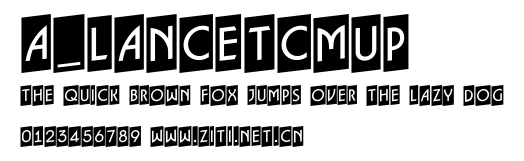 a_LancetCmUp.ttf字體轉換器圖片