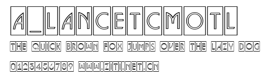 a_LancetCmOtl.ttf字體轉換器圖片