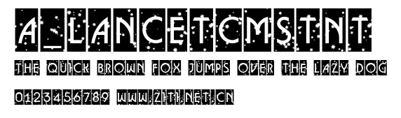 a_LancetCmStNt.ttf字體轉換器圖片