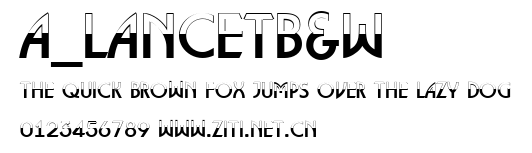a_LancetB&W.ttf字體轉換器圖片