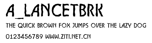 a_LancetBrk.ttf字體轉換器圖片