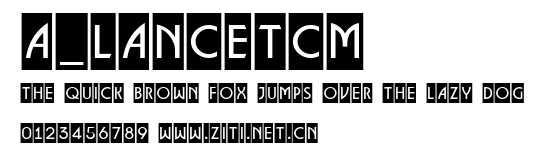 a_LancetCm.ttf字體轉換器圖片