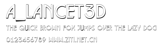 a_Lancet3D.ttf字體轉換器圖片