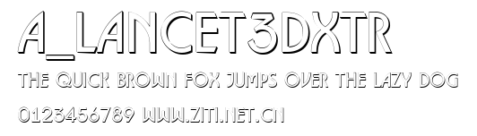 a_Lancet3Dxtr.ttf字體轉換器圖片