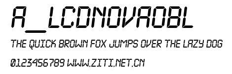 a_LCDNovaObl.ttf字體轉換器圖片