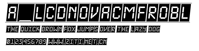 a_LCDNovaCmFrObl.ttf字體轉換器圖片