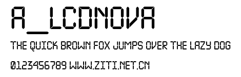 a_LCDNova.ttf字體轉換器圖片