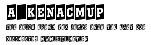 a_KenaCmUp.ttf字體轉換器圖片