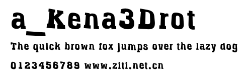 a_Kena3Drot.ttf字體轉換器圖片