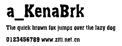 a_KenaBrk.ttf字體轉換器圖片