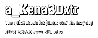 a_Kena3Dxtr.ttf字體轉換器圖片