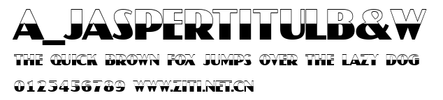 a_JasperTitulB&W.ttf字體轉換器圖片