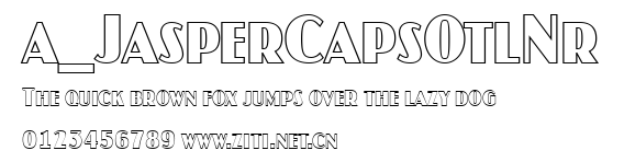 a_JasperCapsOtlNr.ttf字體轉換器圖片