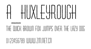 a_HuxleyRough.ttf字體轉換器圖片