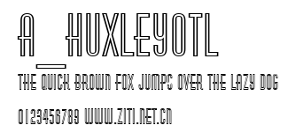 a_HuxleyOtl.ttf字體轉換器圖片