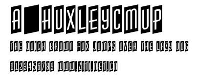 a_HuxleyCmUp.ttf字體轉換器圖片
