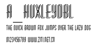 a_HuxleyDbl.ttf字體轉換器圖片