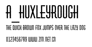 a_HuxleyRough.ttf字體轉換器圖片
