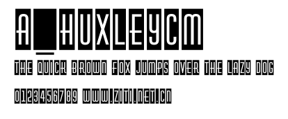 a_HuxleyCm.ttf字體轉換器圖片
