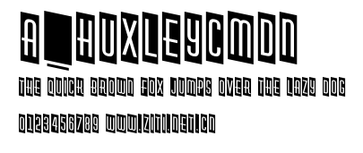 a_HuxleyCmDn.ttf字體轉換器圖片