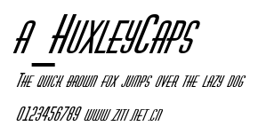 a_HuxleyCaps.ttf字體轉換器圖片