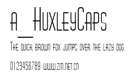 a_HuxleyCaps.ttf字體轉換器圖片