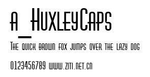 a_HuxleyCaps.ttf字體轉換器圖片