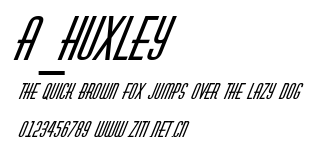 a_Huxley.ttf字體轉換器圖片
