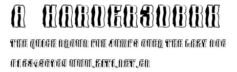 a_Harder3dBrk.ttf字體轉換器圖片