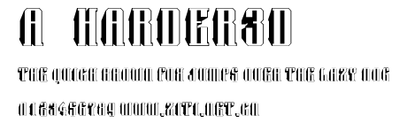 a_Harder3d.ttf字體轉換器圖片