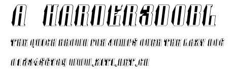 a_Harder3dObl.ttf字體轉換器圖片