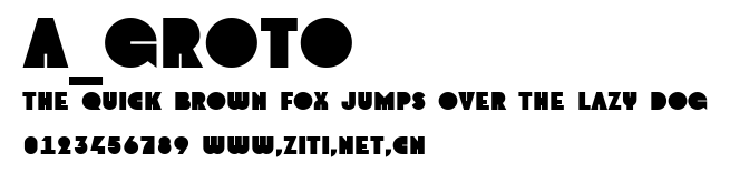 a_Groto.ttf字體轉換器圖片