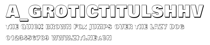 a_GroticTitulShHv.ttf字體轉換器圖片